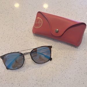 Ray-Ban Authentic Havana Blue Mirrored RB4286 6257/B7 55-21-140 Sunglasses